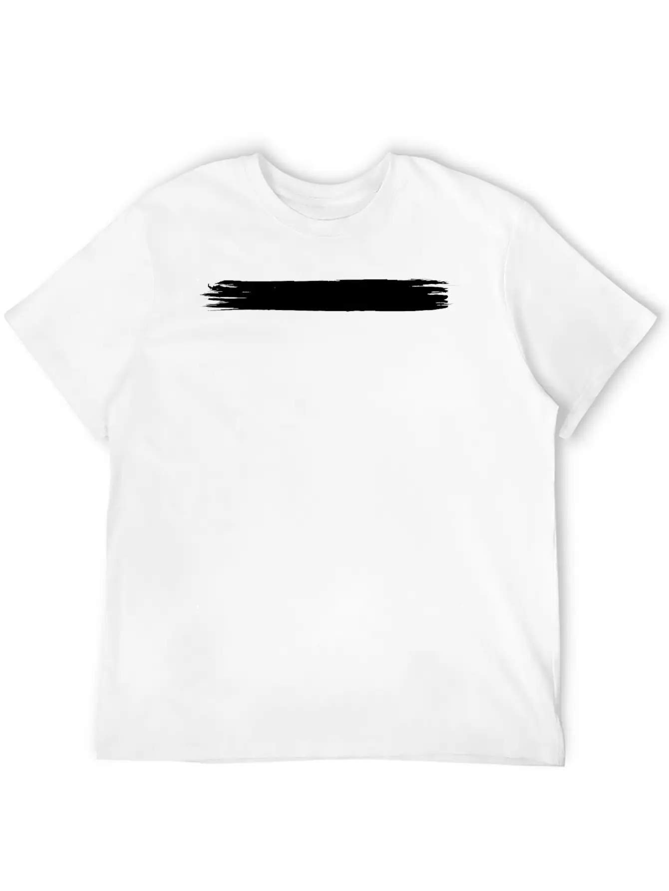 Black Brush Stroke Painter Strokes Paint Color Unisex Casual T-Shirt – Clean Design For Daily Comfort