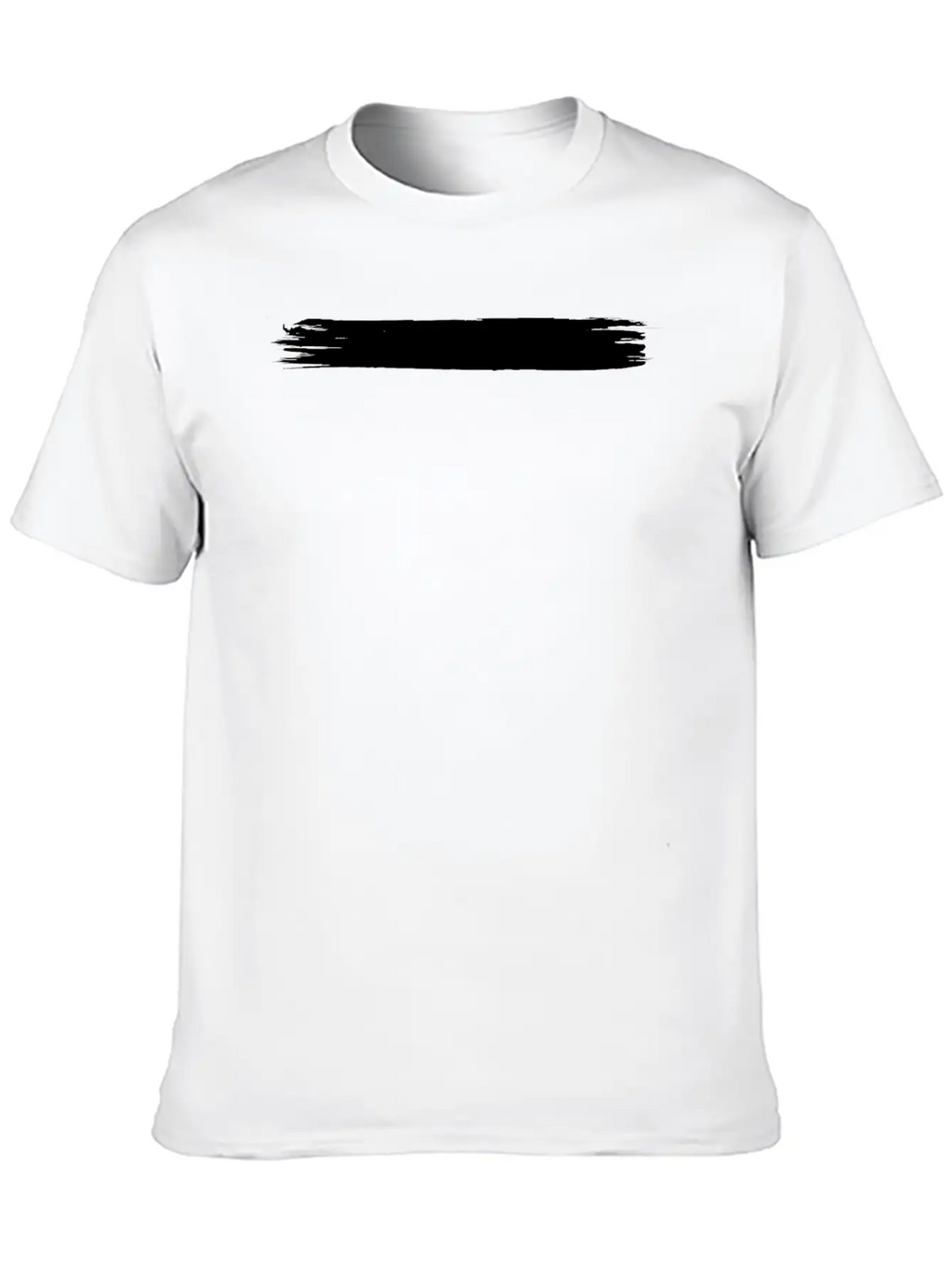 Black Brush Stroke Painter Strokes Paint Color Unisex Casual T-Shirt – Clean Design For Daily Comfort