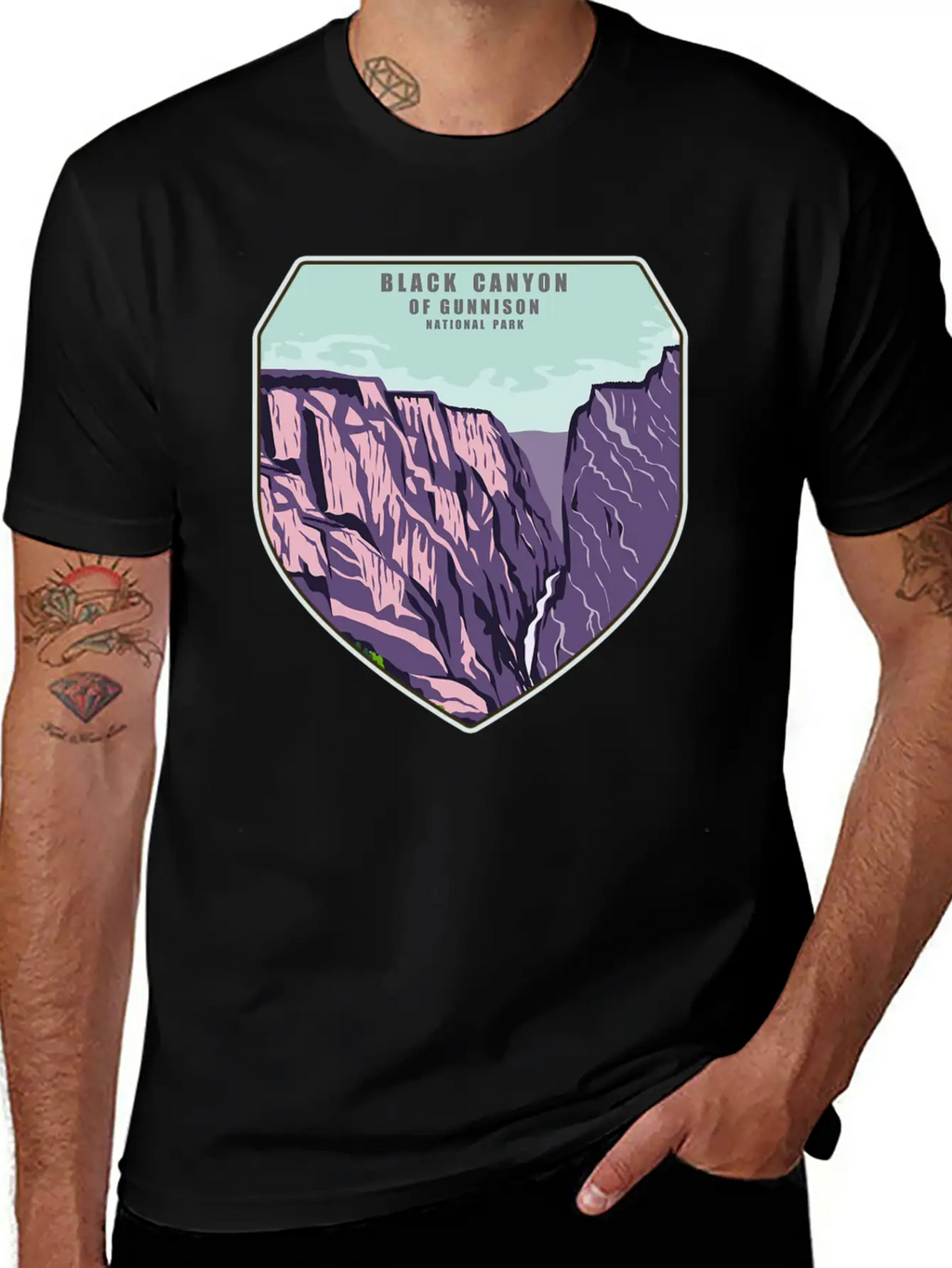 Black Canyon National Park Unisex Casual T-Shirt – Clean Design For Daily Comfort
