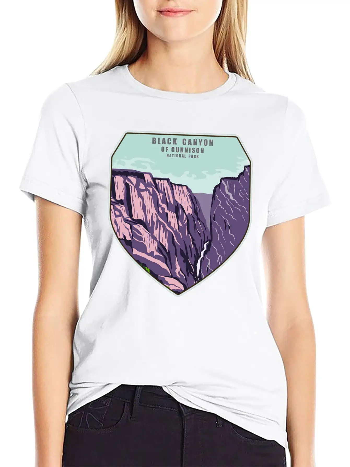 Black Canyon National Park Unisex Casual T-Shirt – Clean Design For Daily Comfort