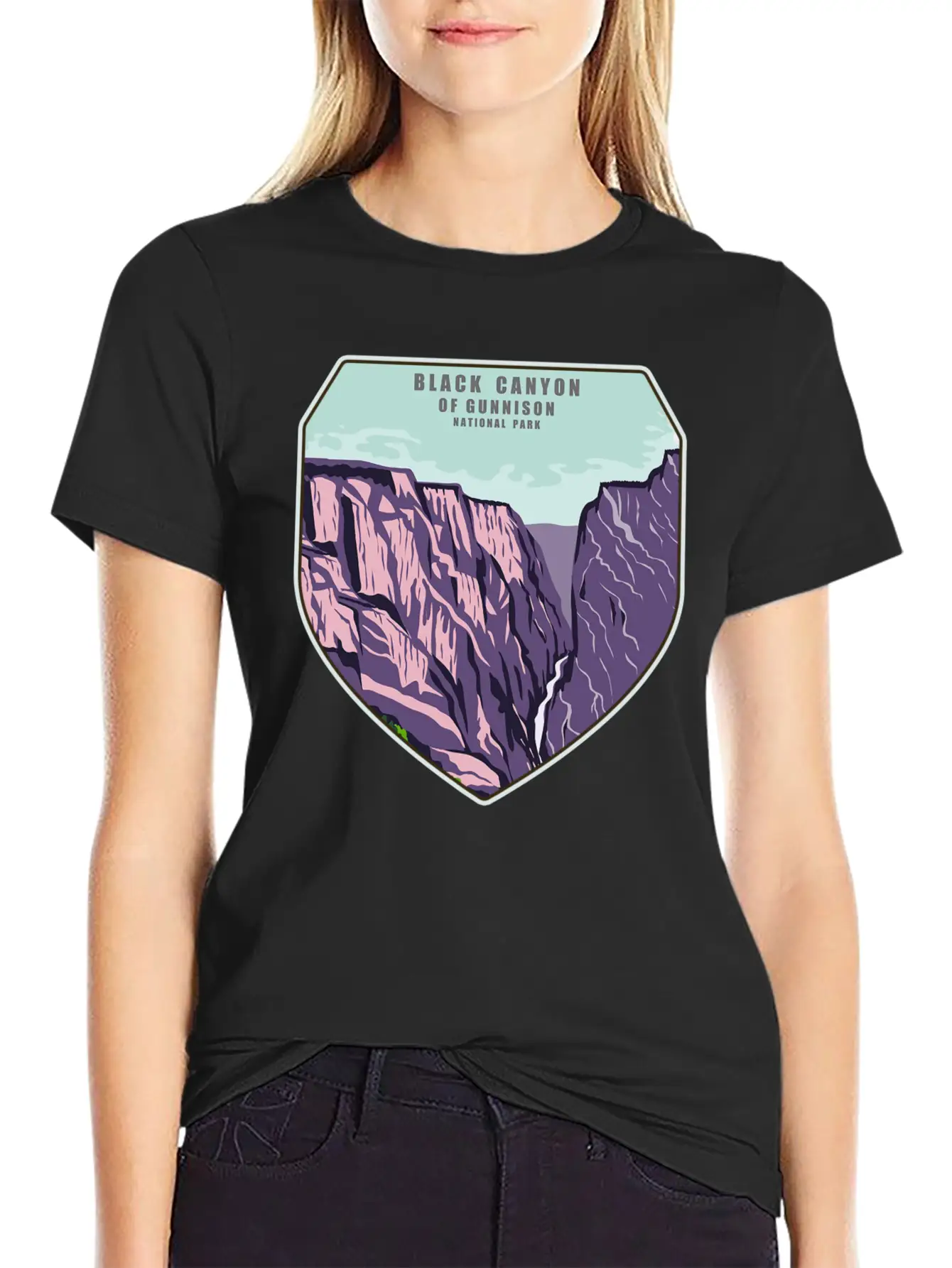 Black Canyon National Park Unisex Casual T-Shirt – Clean Design For Daily Comfort