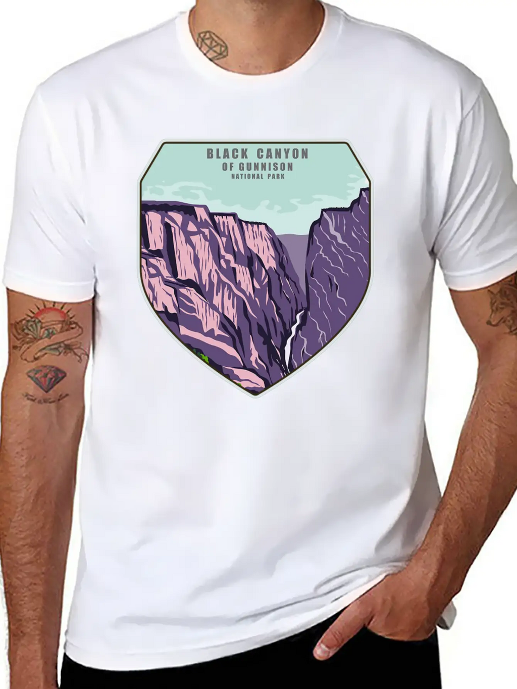 Black Canyon National Park Unisex Casual T-Shirt – Clean Design For Daily Comfort