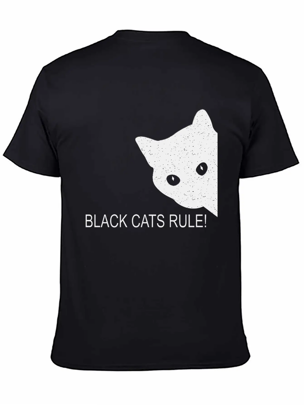 Black Cats Rule Stylish Everyday T-Shirt – Unisex Basic Cotton Tee