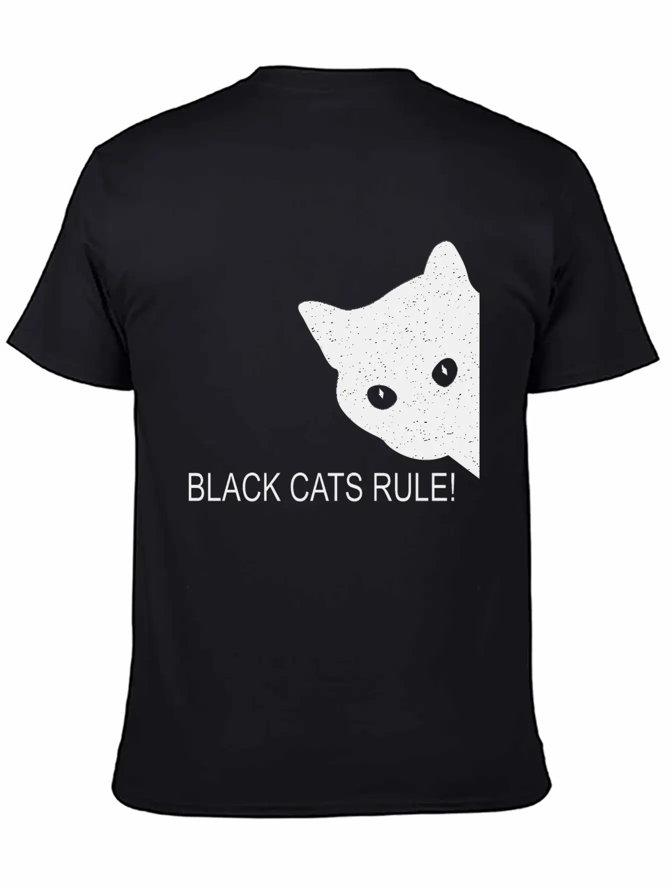 Black Cats Rule Stylish Everyday T-Shirt – Unisex Basic Cotton Tee