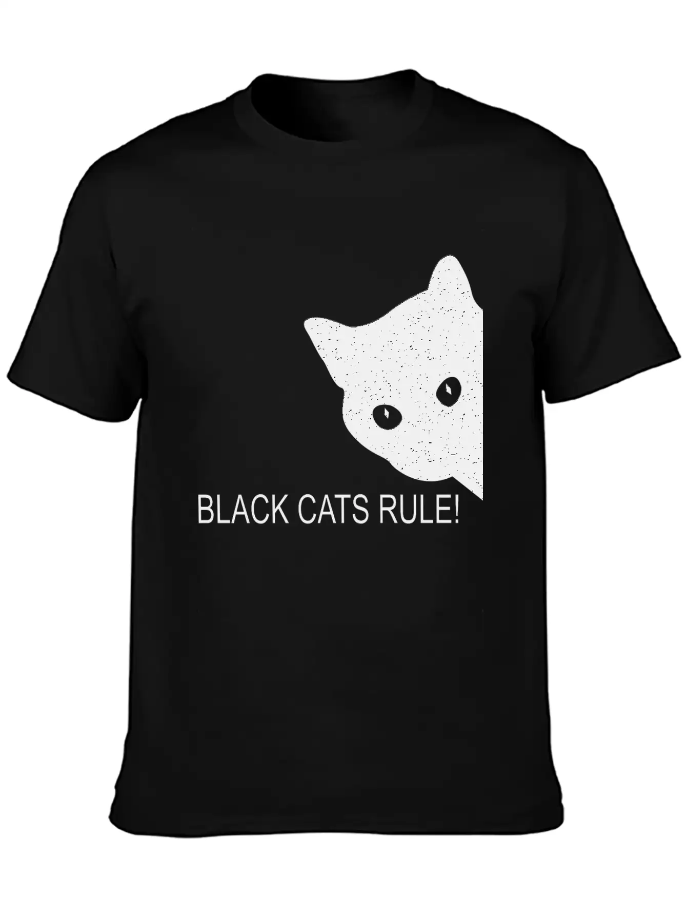 Black Cats Rule Stylish Everyday T-Shirt – Unisex Basic Cotton Tee