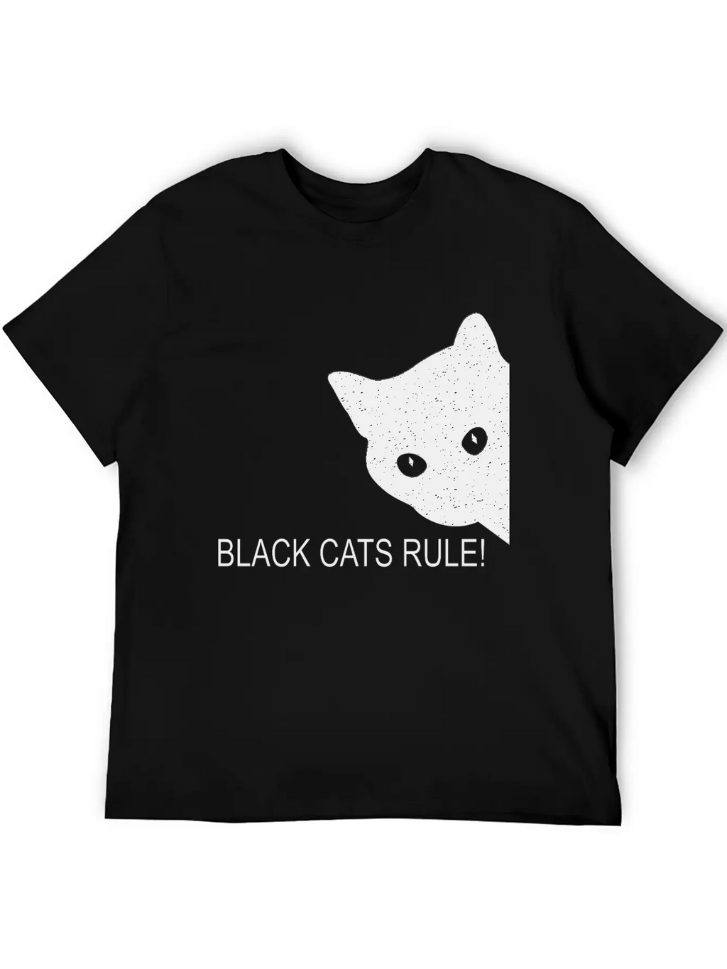 Black Cats Rule Stylish Everyday T-Shirt – Unisex Basic Cotton Tee