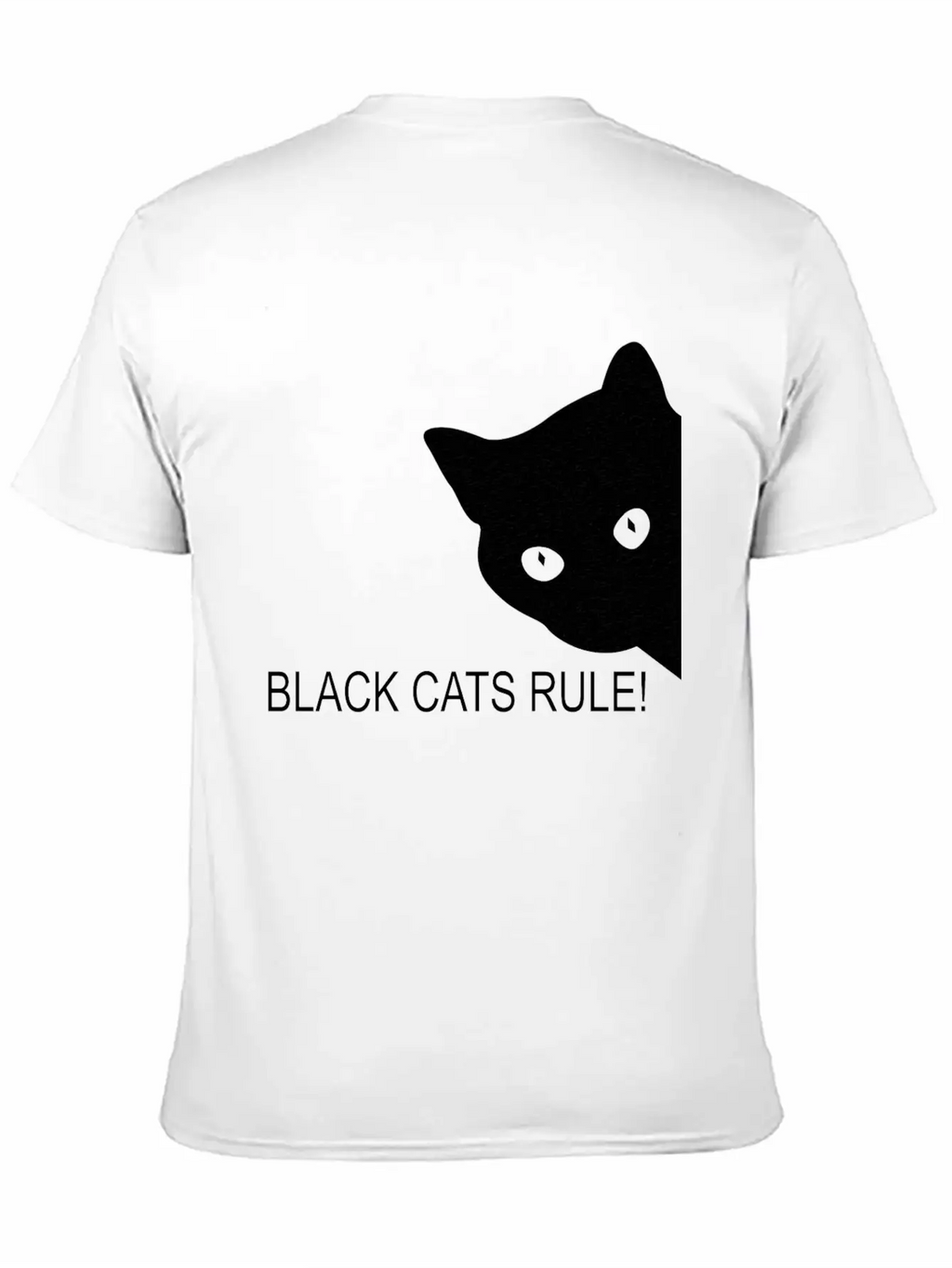 Black Cats Rule Stylish Everyday T-Shirt – Unisex Basic Cotton Tee
