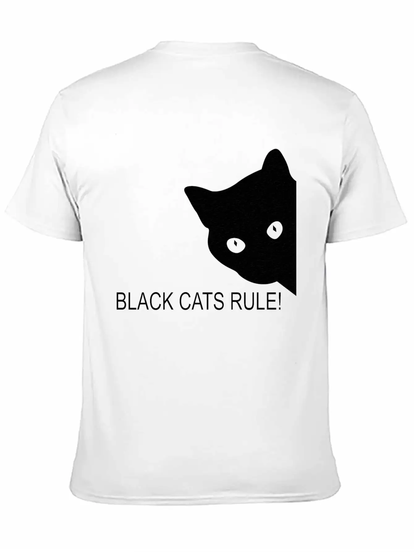 Black Cats Rule Stylish Everyday T-Shirt – Unisex Basic Cotton Tee
