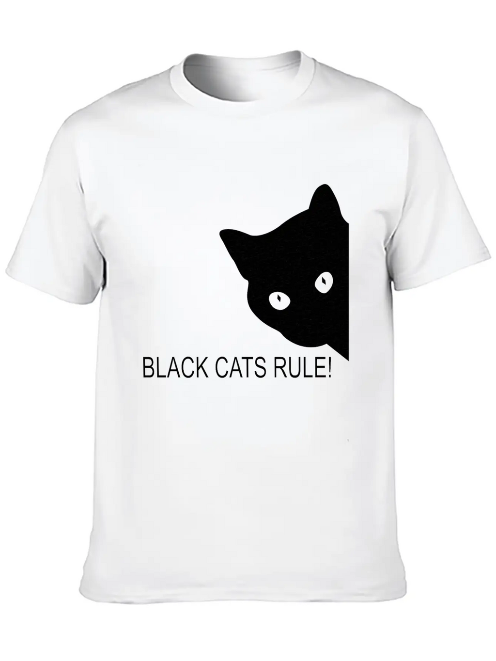 Black Cats Rule Stylish Everyday T-Shirt – Unisex Basic Cotton Tee
