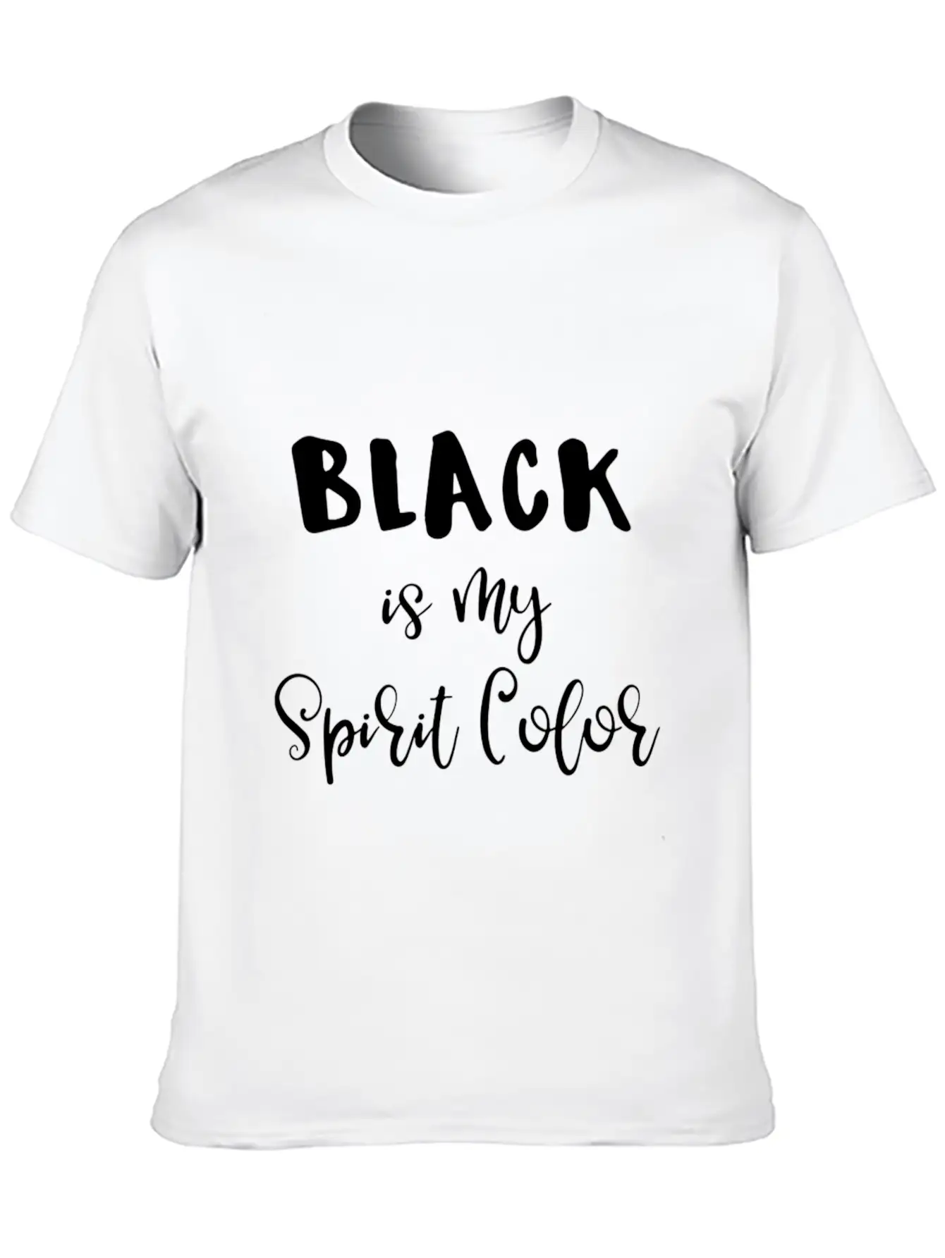 Black Clothes Shirt Black Wardrobe Black Is My Sp Breathable Soft Cotton T-Shirt – Timeless Casual Look