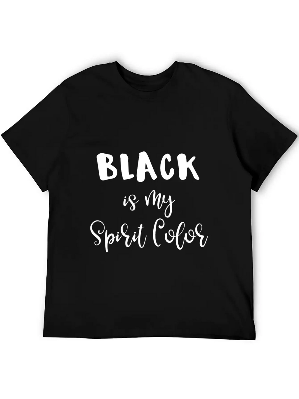 Black Clothes Shirt Black Wardrobe Black Is My Sp Breathable Soft Cotton T-Shirt – Timeless Casual Look