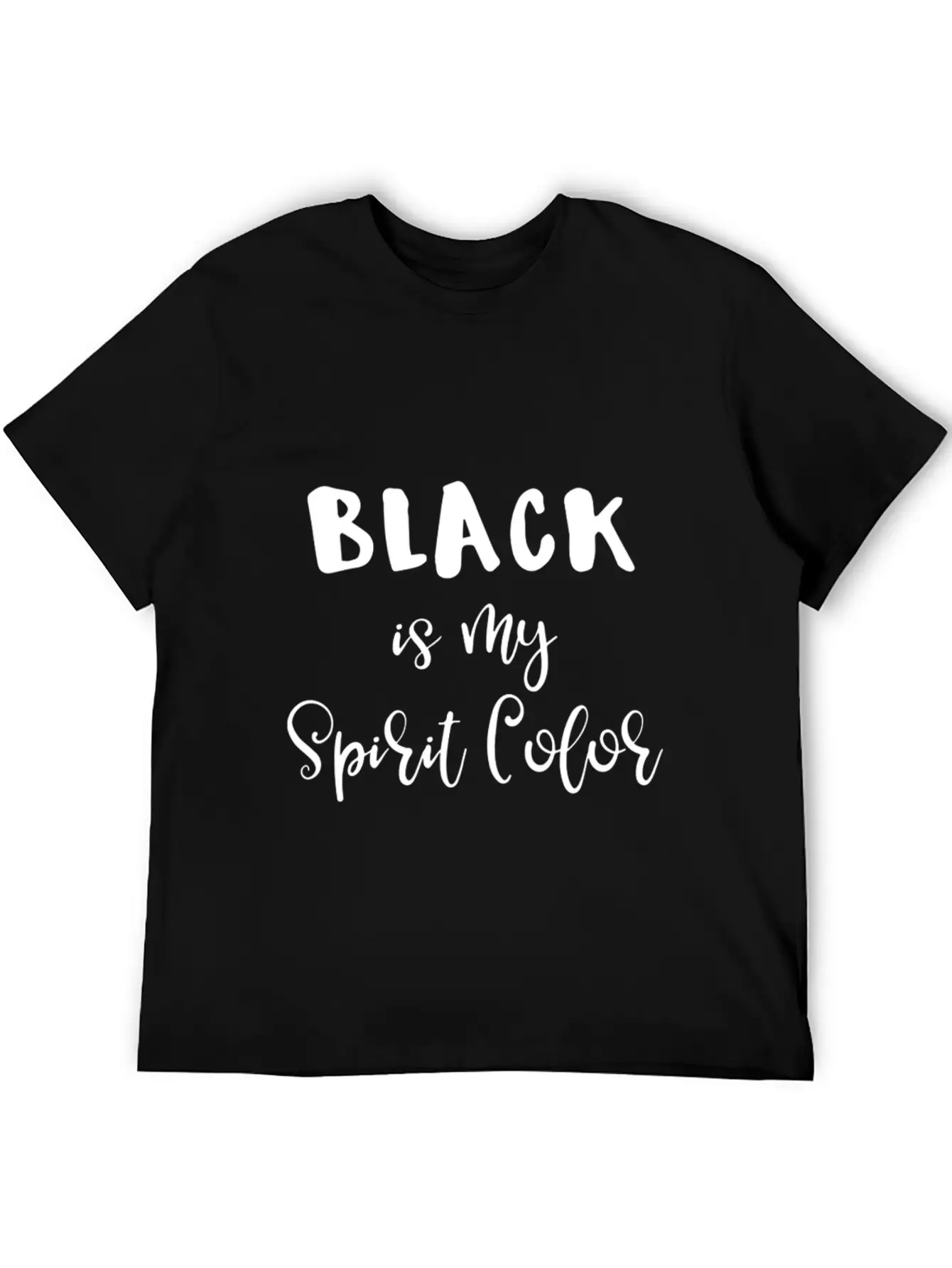 Black Clothes Shirt Black Wardrobe Black Is My Sp Breathable Soft Cotton T-Shirt – Timeless Casual Look