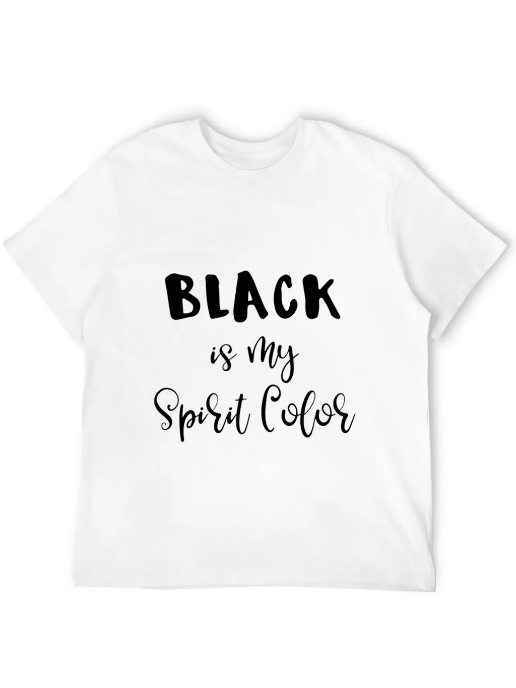 Black Clothes Shirt Black Wardrobe Black Is My Sp Breathable Soft Cotton T-Shirt – Timeless Casual Look