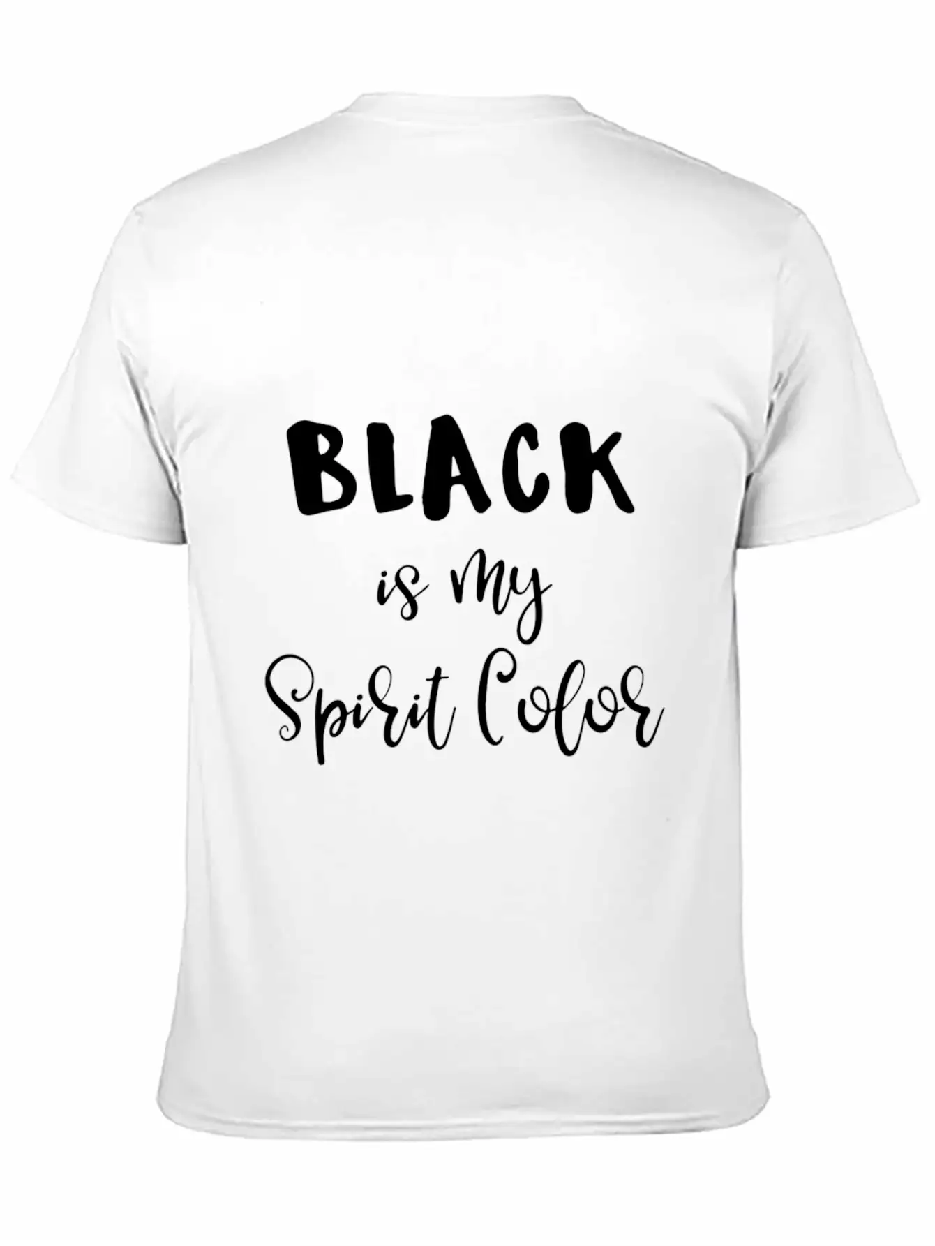 Black Clothes Shirt Black Wardrobe Black Is My Sp Breathable Soft Cotton T-Shirt – Timeless Casual Look