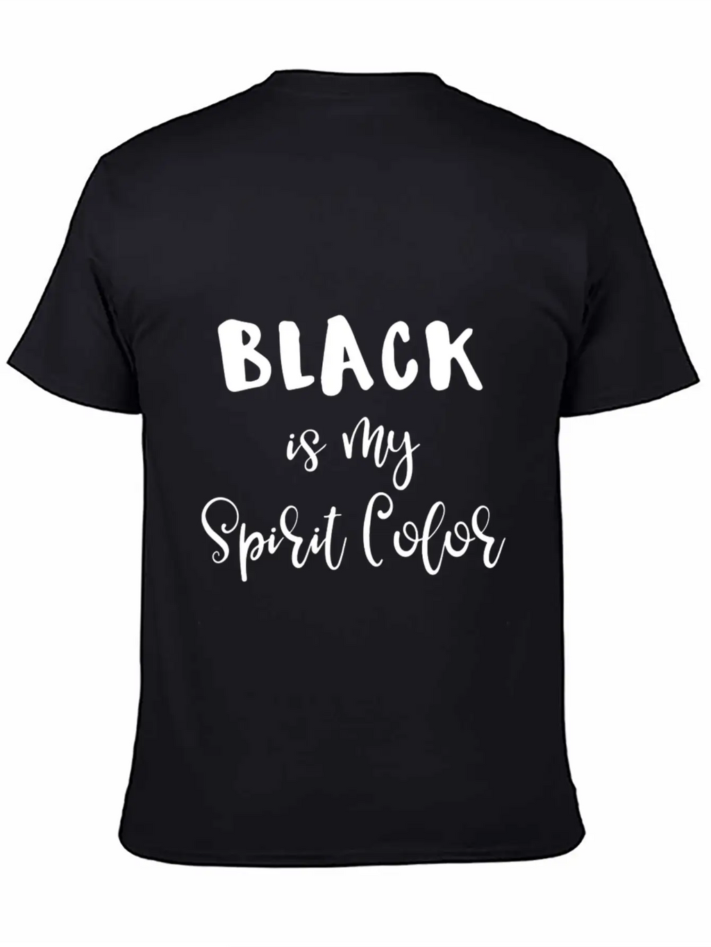 Black Clothes Shirt Black Wardrobe Black Is My Sp Breathable Soft Cotton T-Shirt – Timeless Casual Look