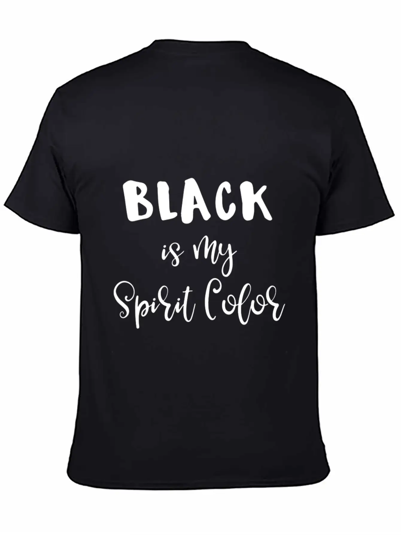 Black Clothes Shirt Black Wardrobe Black Is My Sp Breathable Soft Cotton T-Shirt – Timeless Casual Look