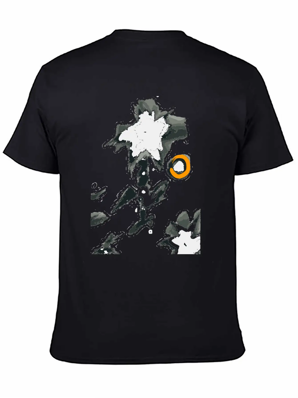 Black Flower Classic Cotton Tee – Unisex Comfort For Any Season