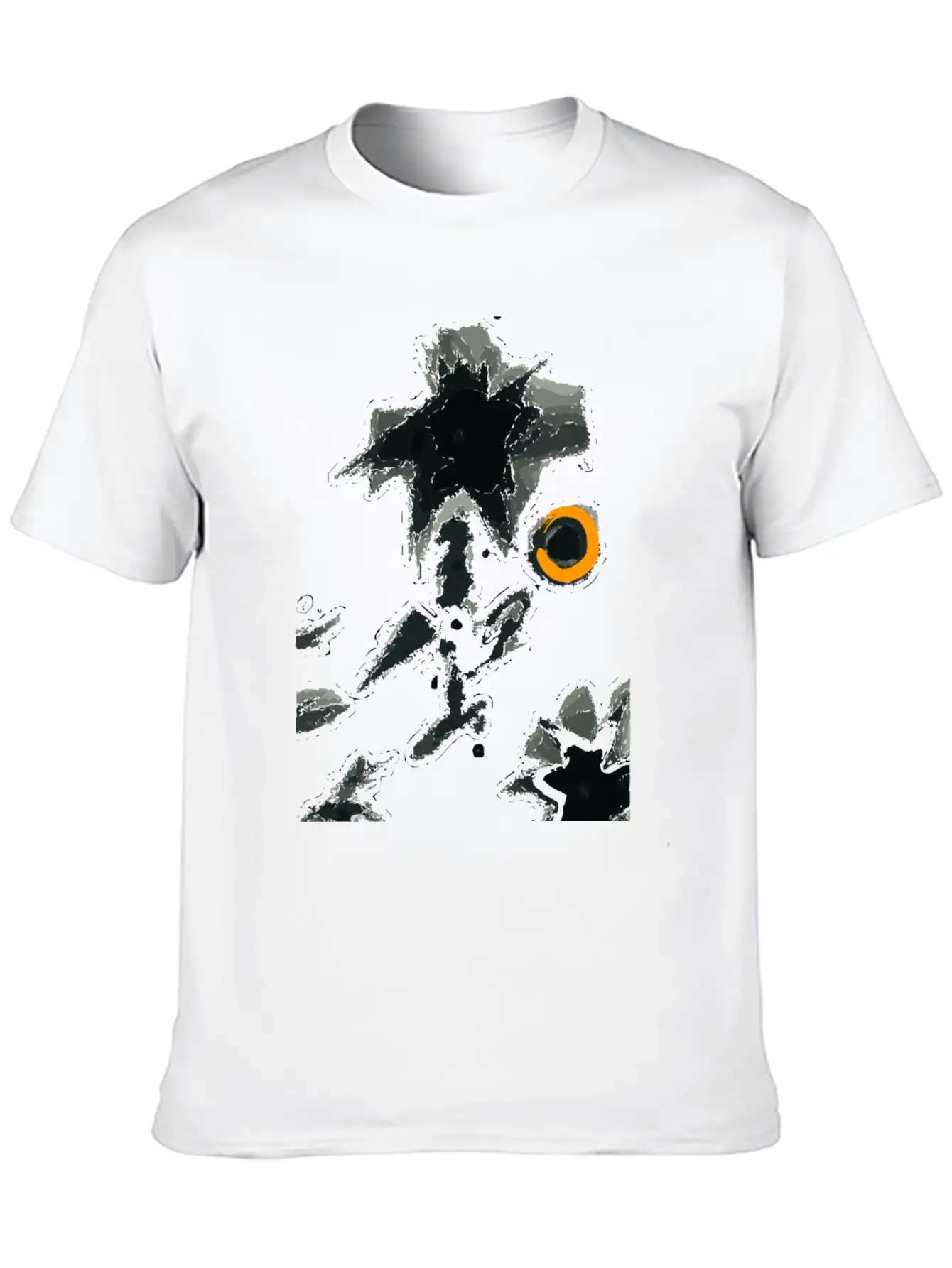 Black Flower Classic Cotton Tee – Unisex Comfort For Any Season