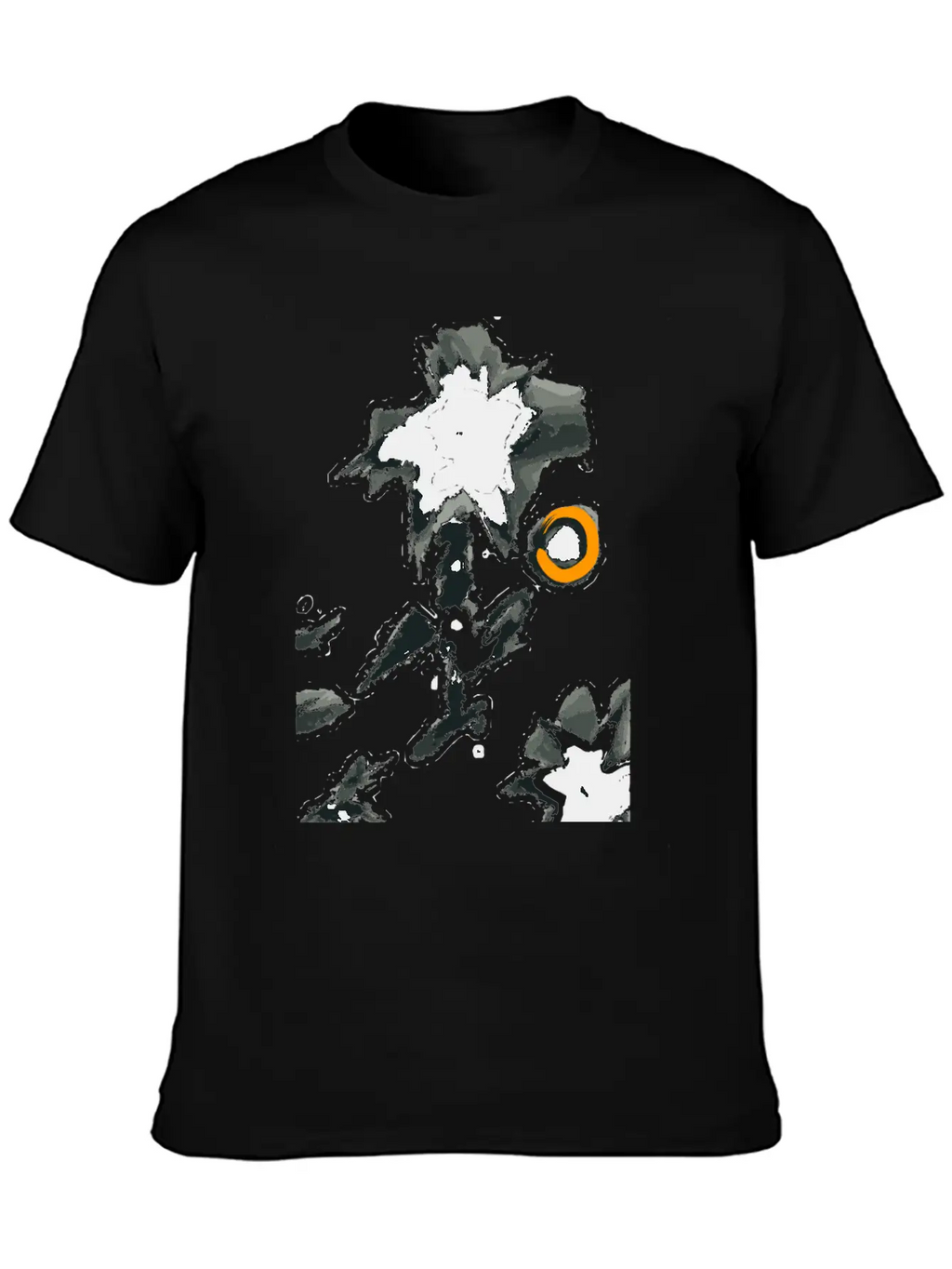 Black Flower Classic Cotton Tee – Unisex Comfort For Any Season
