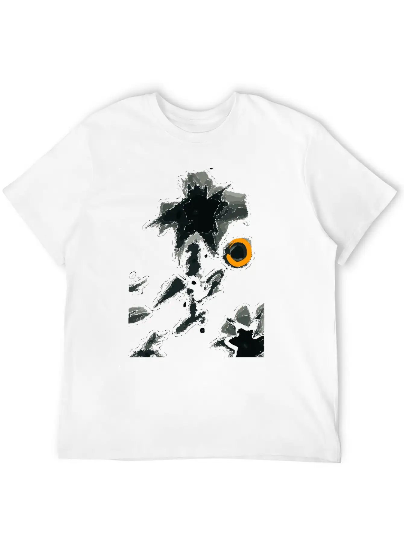 Black Flower Classic Cotton Tee – Unisex Comfort For Any Season