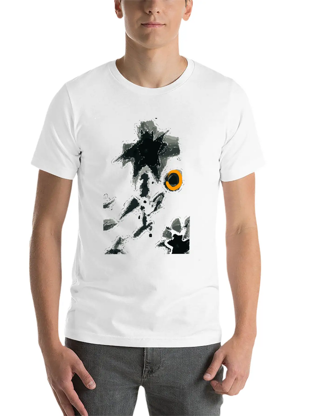 Black Flower Classic Cotton Tee – Unisex Comfort For Any Season