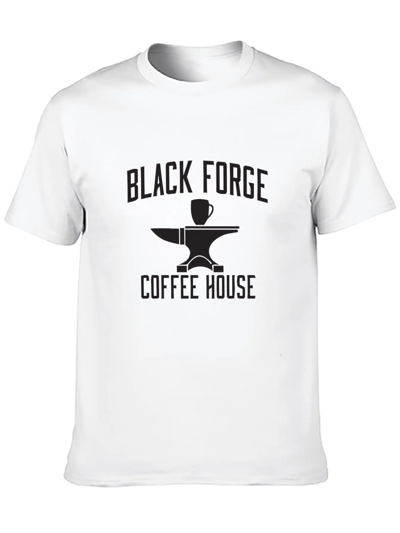 BLACK FORGE COFFE HOUSE Breathable Graphic T-Shirt – Perfect For Casual Days