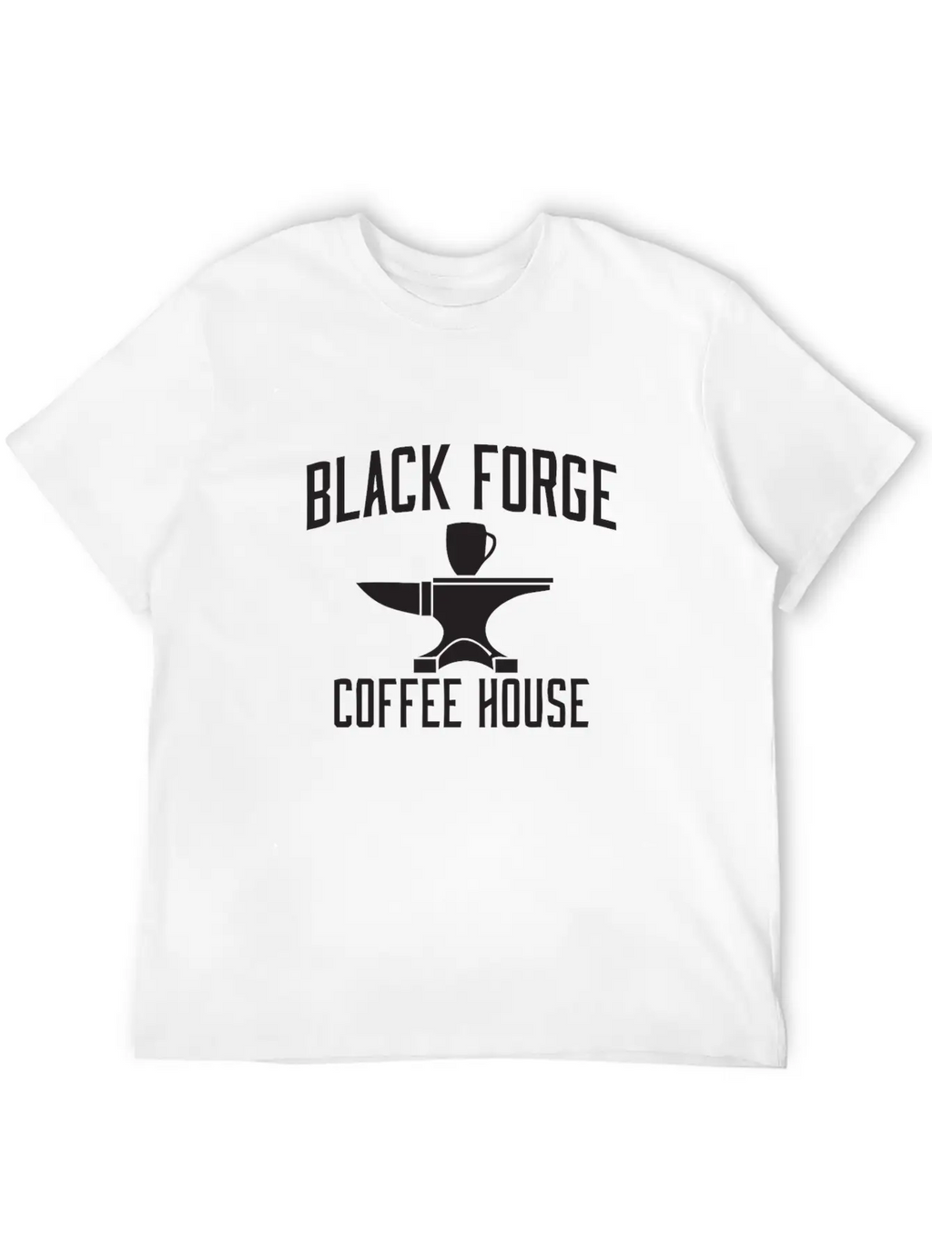 BLACK FORGE COFFE HOUSE Breathable Graphic T-Shirt – Perfect For Casual Days