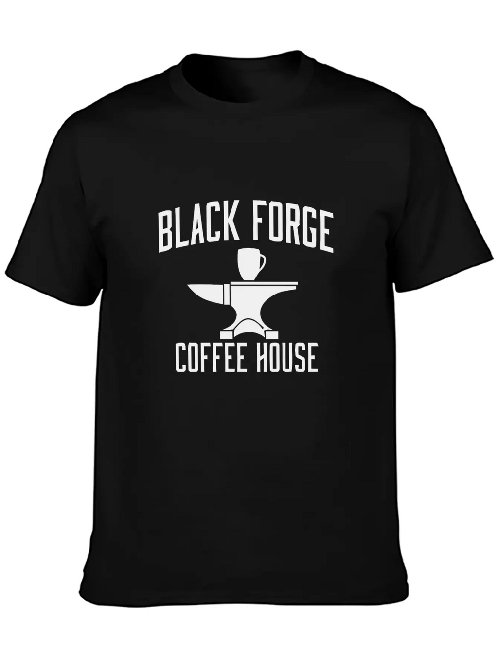 BLACK FORGE COFFE HOUSE Breathable Graphic T-Shirt – Perfect For Casual Days