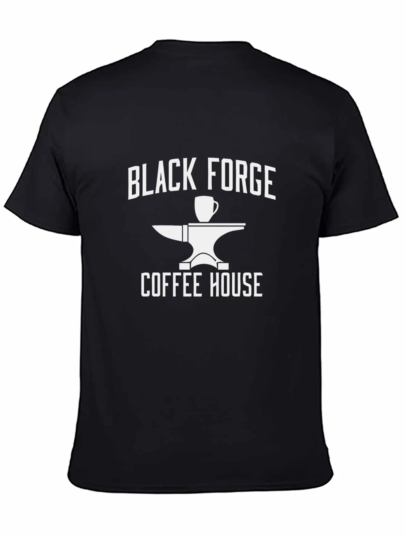 BLACK FORGE COFFE HOUSE Breathable Graphic T-Shirt – Perfect For Casual Days