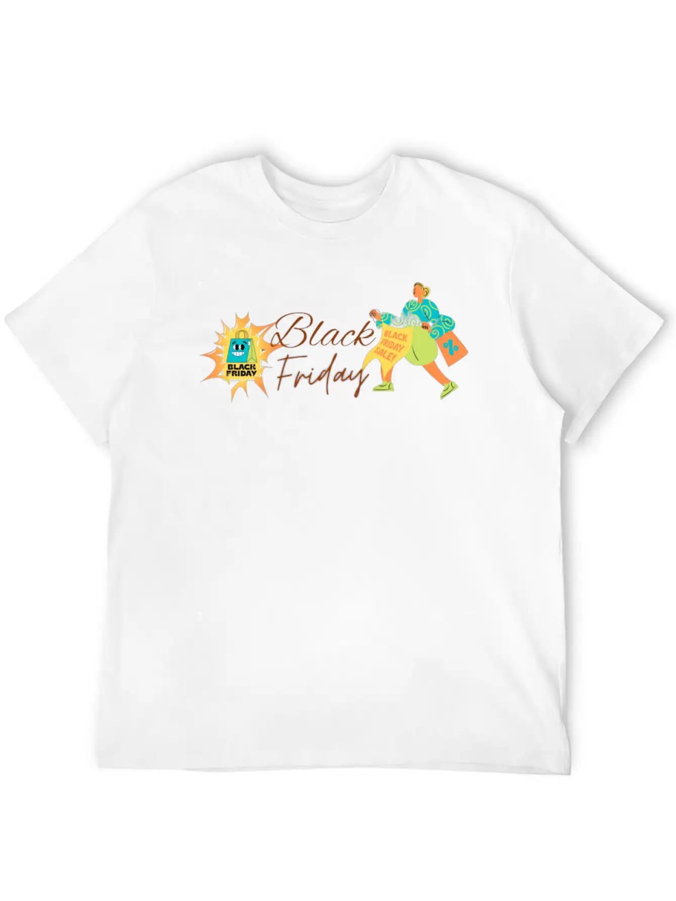 BLACK FRIDAY Breathable Graphic T-Shirt – Perfect For Casual Days