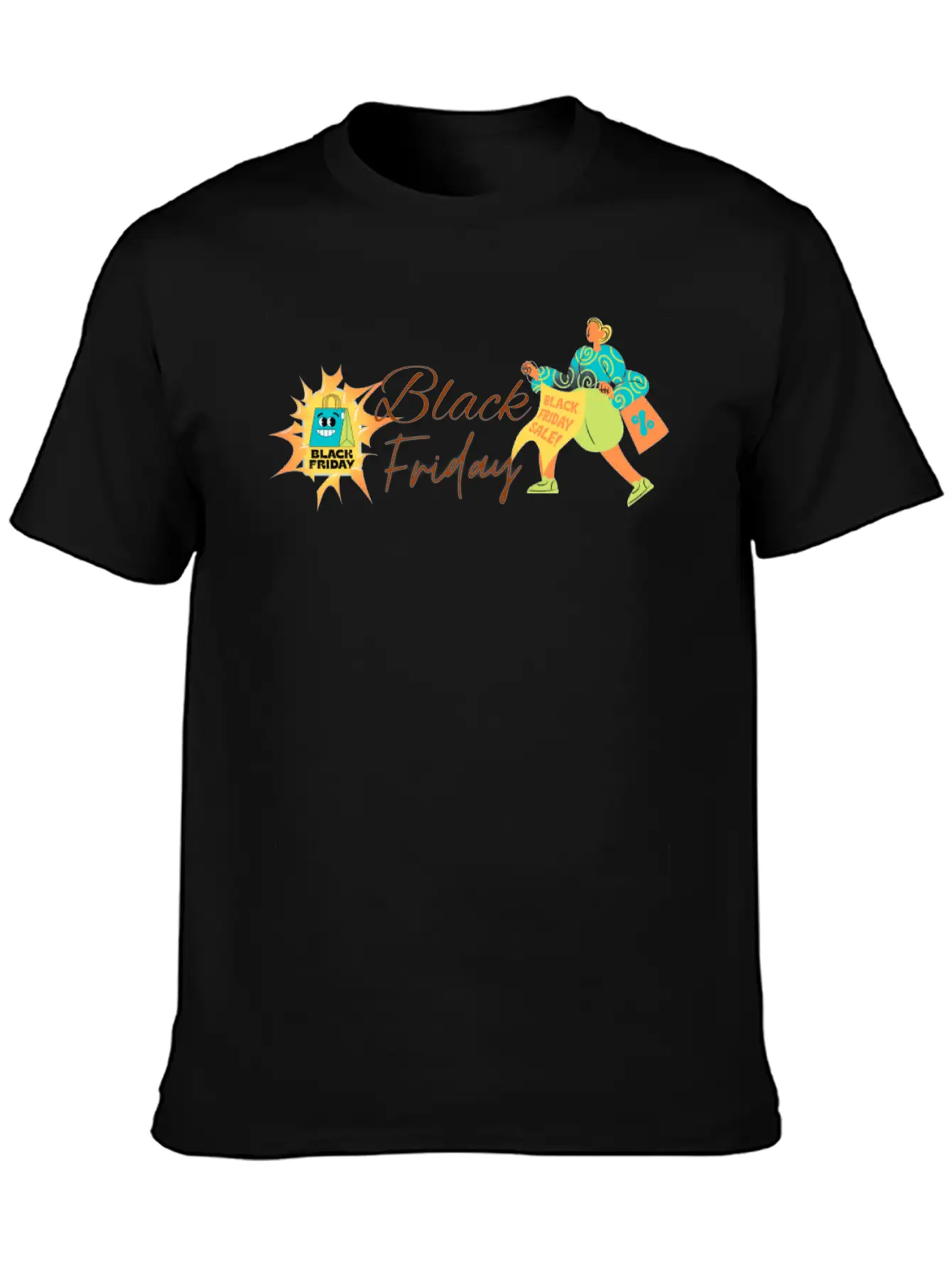 BLACK FRIDAY Breathable Graphic T-Shirt – Perfect For Casual Days