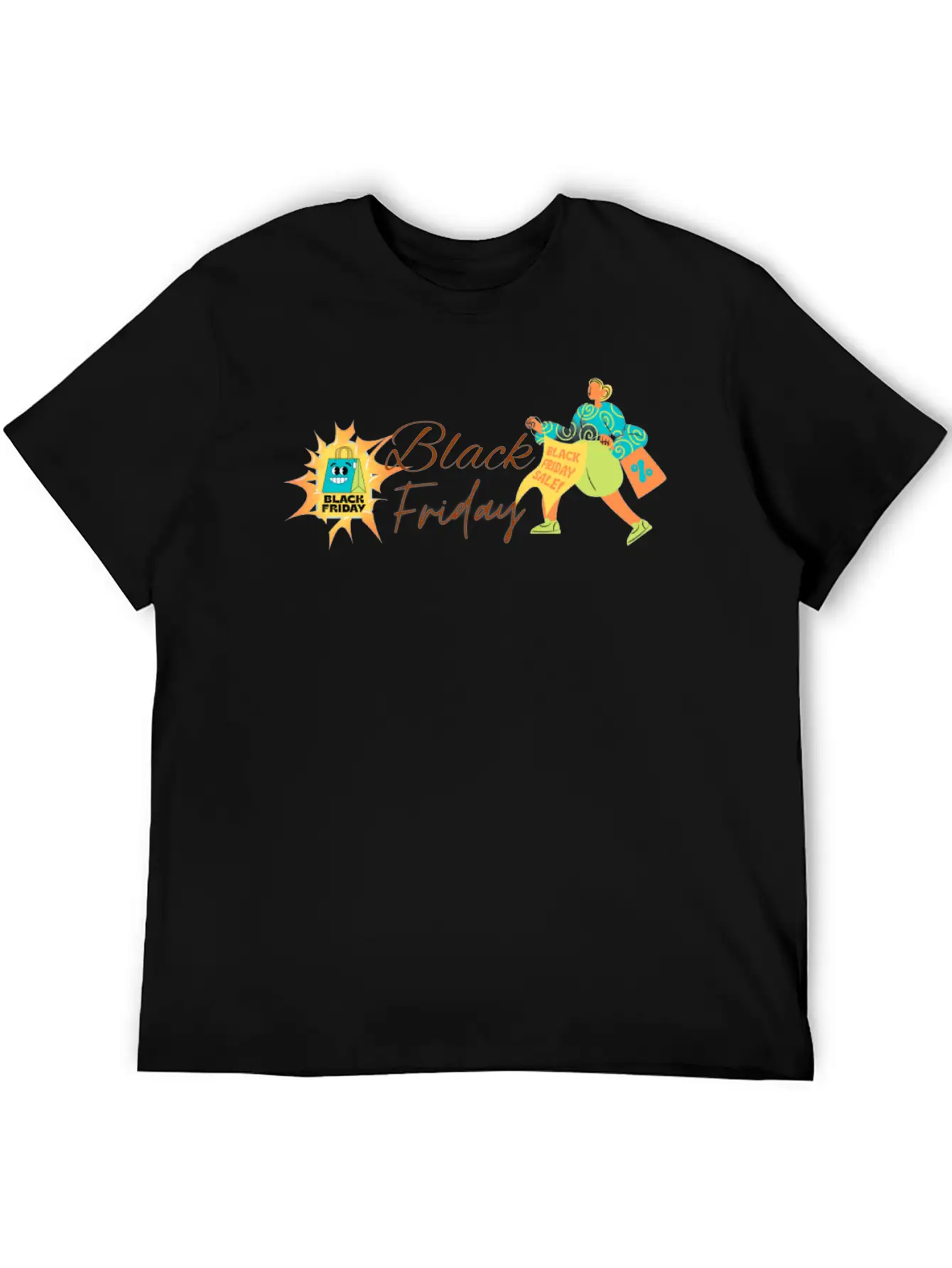 BLACK FRIDAY Breathable Graphic T-Shirt – Perfect For Casual Days