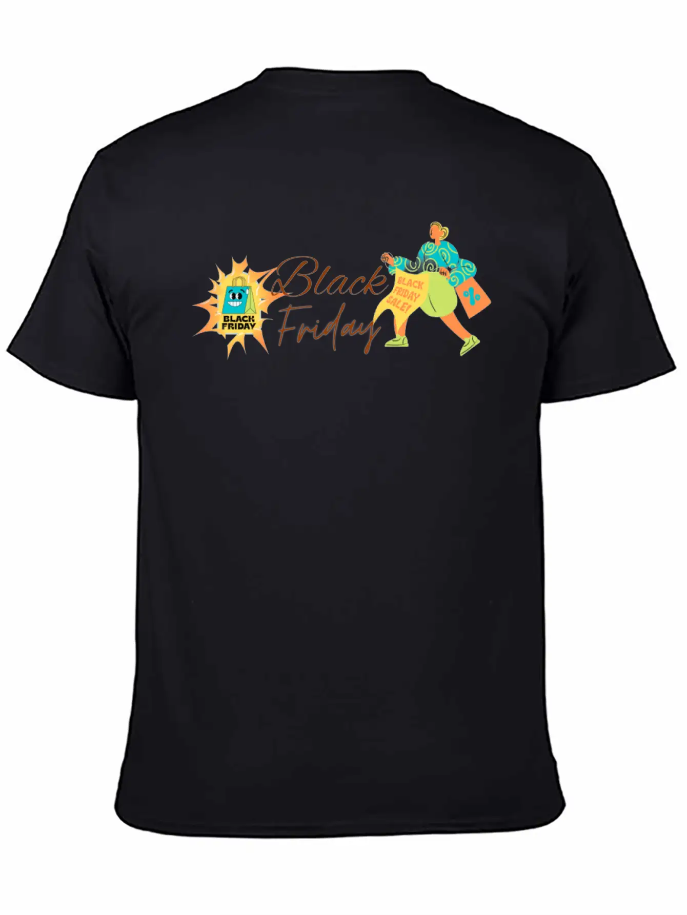 BLACK FRIDAY Breathable Graphic T-Shirt – Perfect For Casual Days