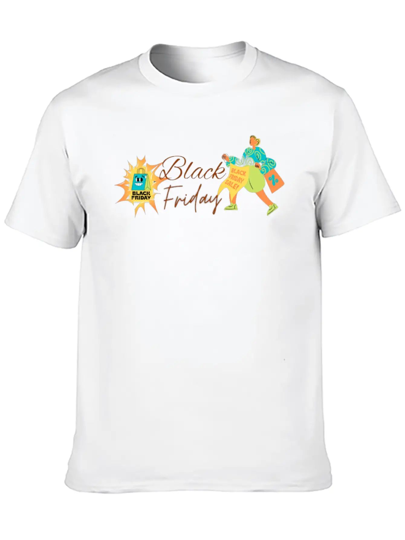 BLACK FRIDAY Breathable Graphic T-Shirt – Perfect For Casual Days