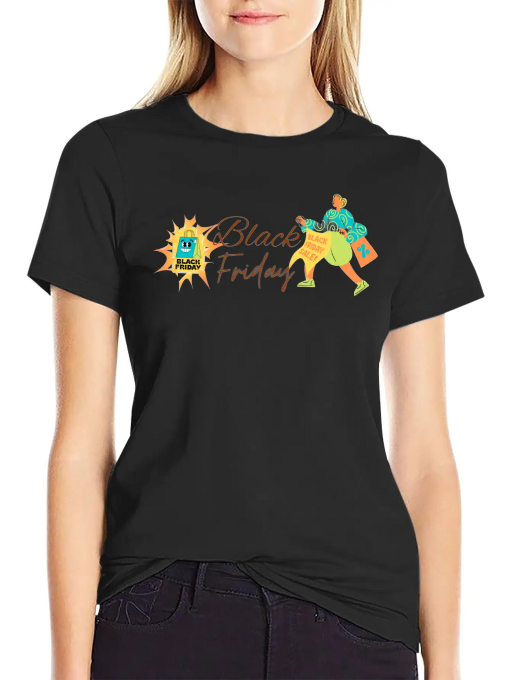 BLACK FRIDAY Breathable Graphic T-Shirt – Perfect For Casual Days
