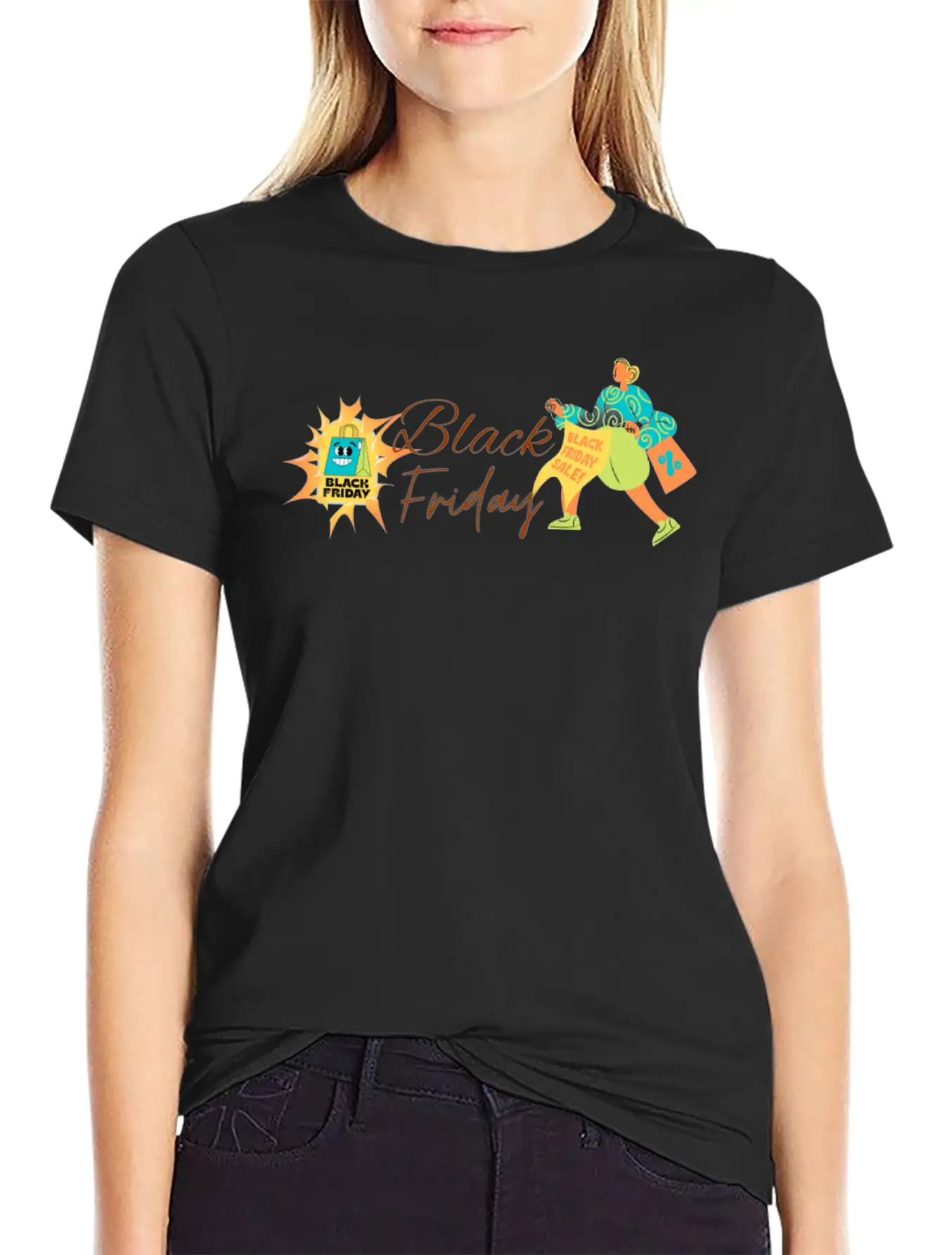 BLACK FRIDAY Breathable Graphic T-Shirt – Perfect For Casual Days