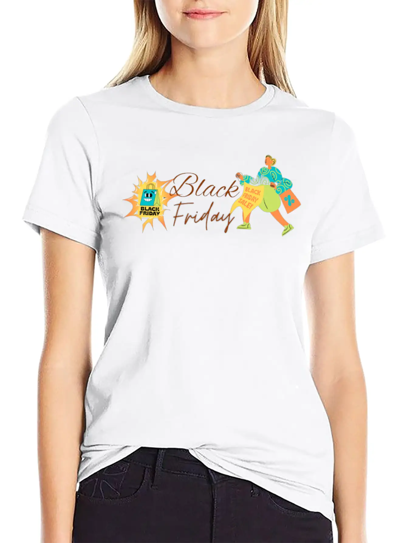 BLACK FRIDAY Breathable Graphic T-Shirt – Perfect For Casual Days