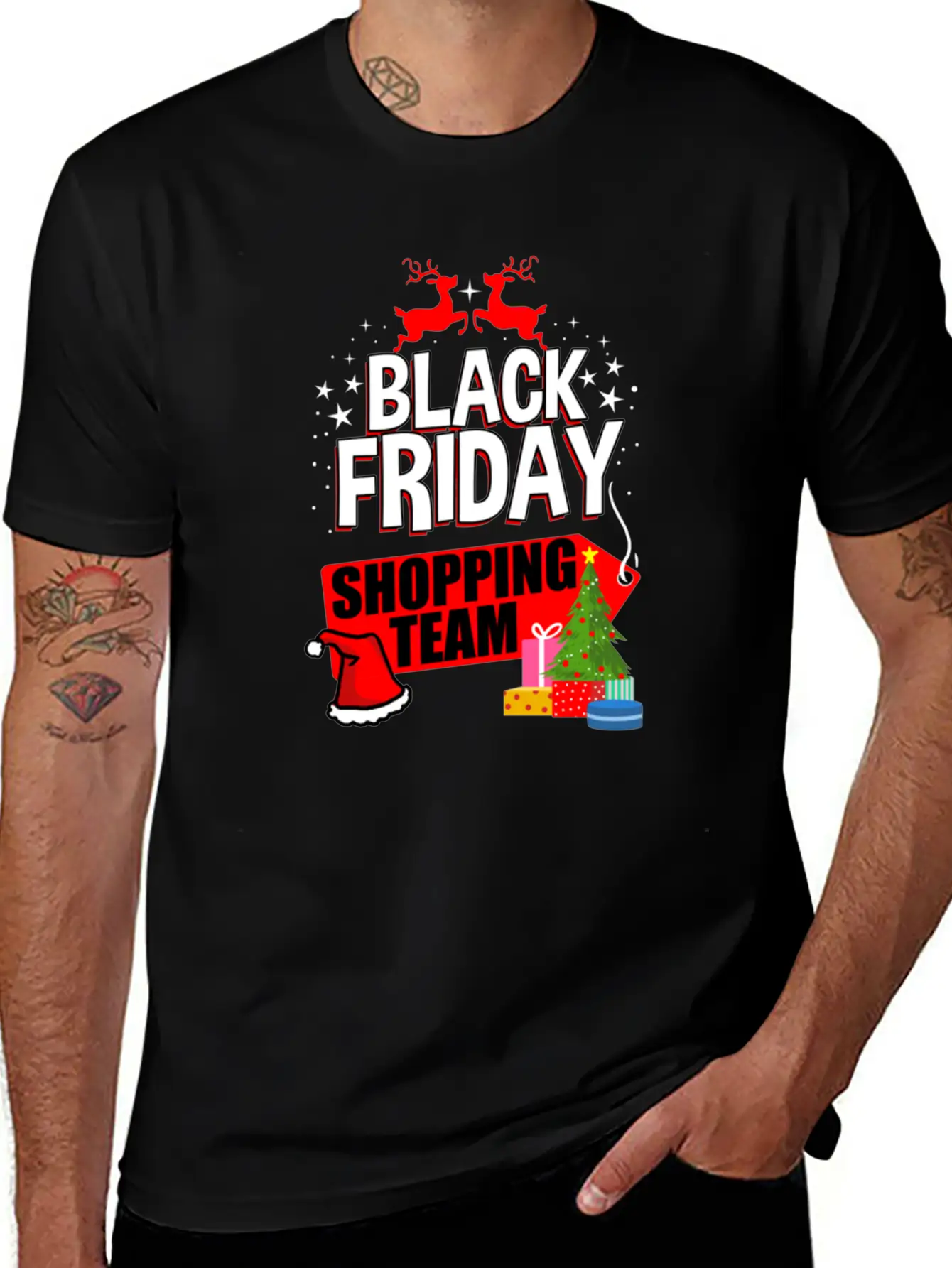 Black Friday Shopping Team For Black Friday Basic Graphic T-Shirt – Daily Comfort In Soft Cotton