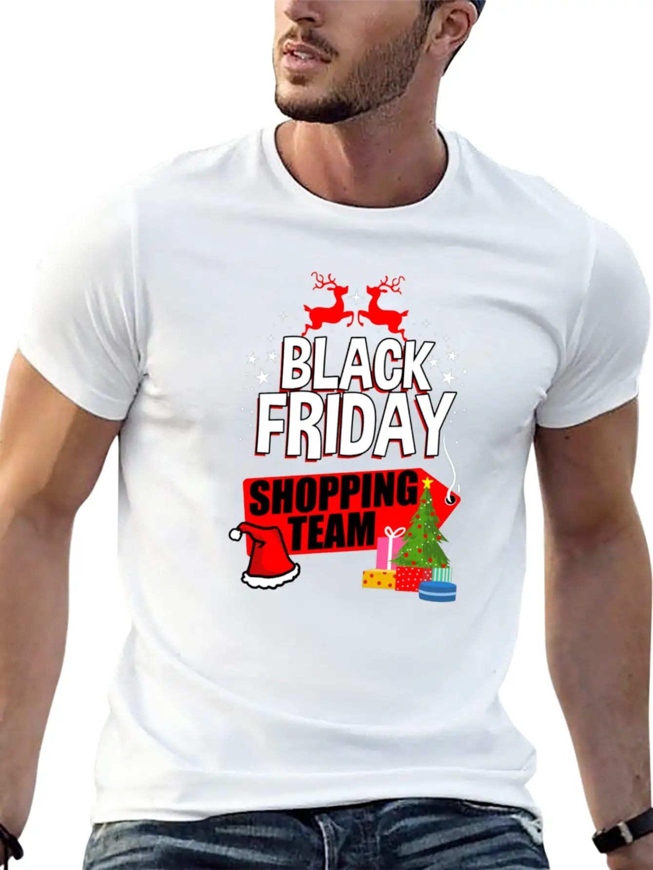 Black Friday Shopping Team For Black Friday Basic Graphic T-Shirt – Daily Comfort In Soft Cotton