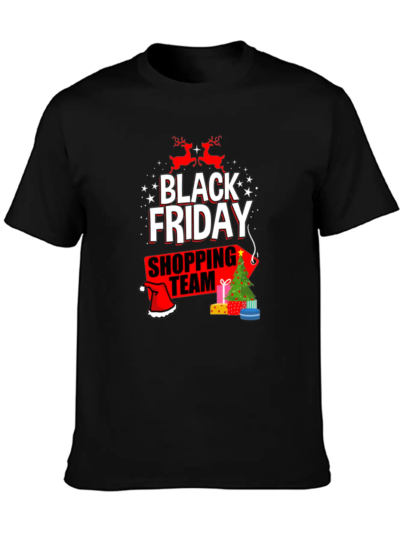 Black Friday Shopping Team For Black Friday Basic Graphic T-Shirt – Daily Comfort In Soft Cotton