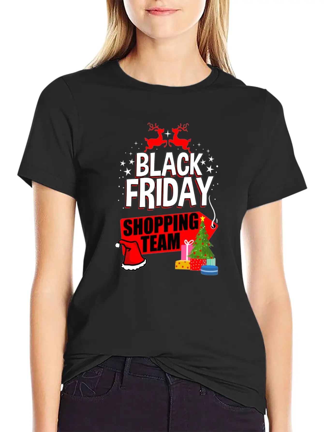 Black Friday Shopping Team For Black Friday Basic Graphic T-Shirt – Daily Comfort In Soft Cotton