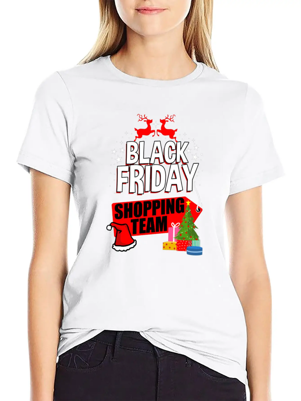 Black Friday Shopping Team For Black Friday Basic Graphic T-Shirt – Daily Comfort In Soft Cotton