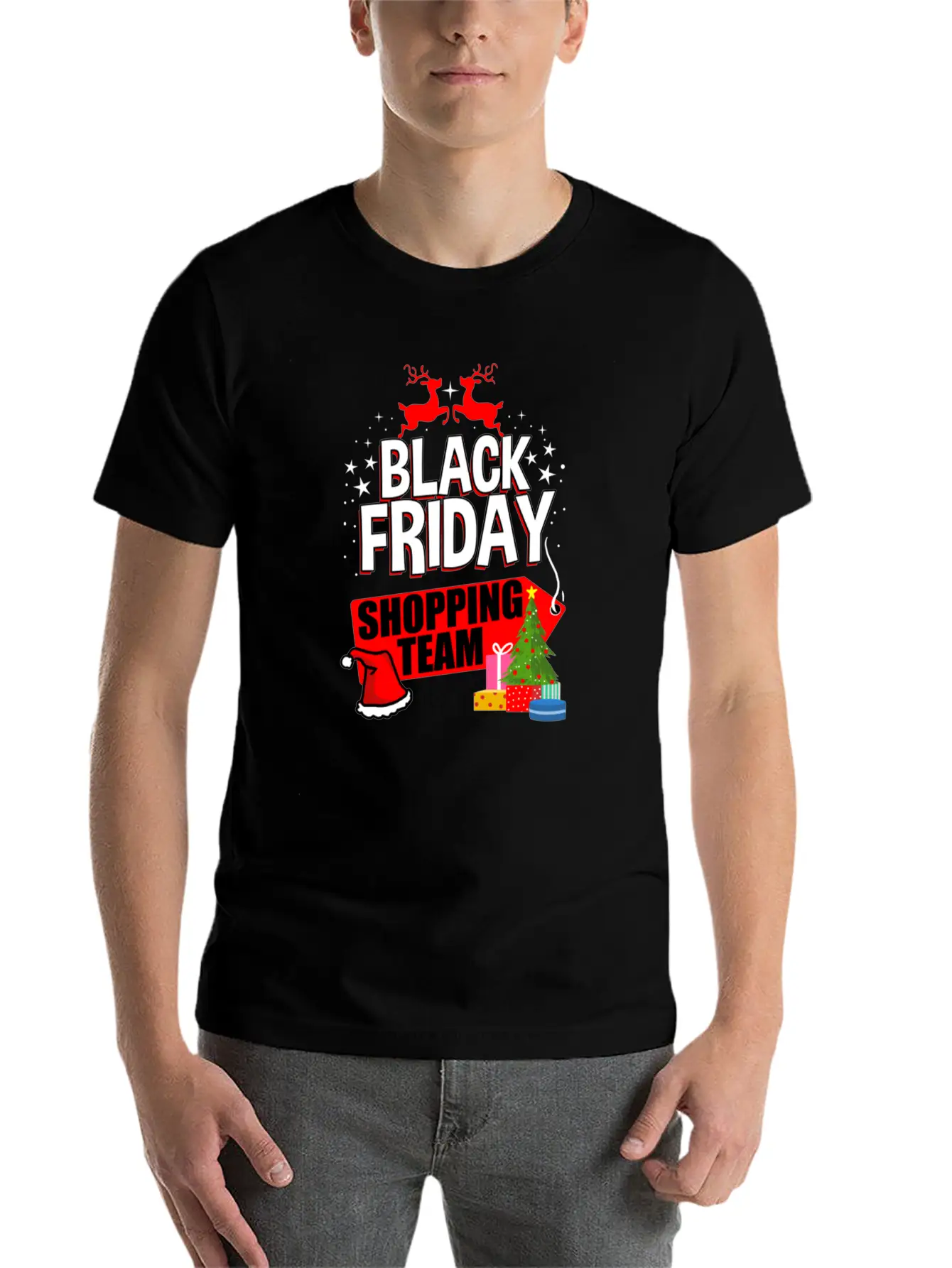 Black Friday Shopping Team For Black Friday Basic Graphic T-Shirt – Daily Comfort In Soft Cotton