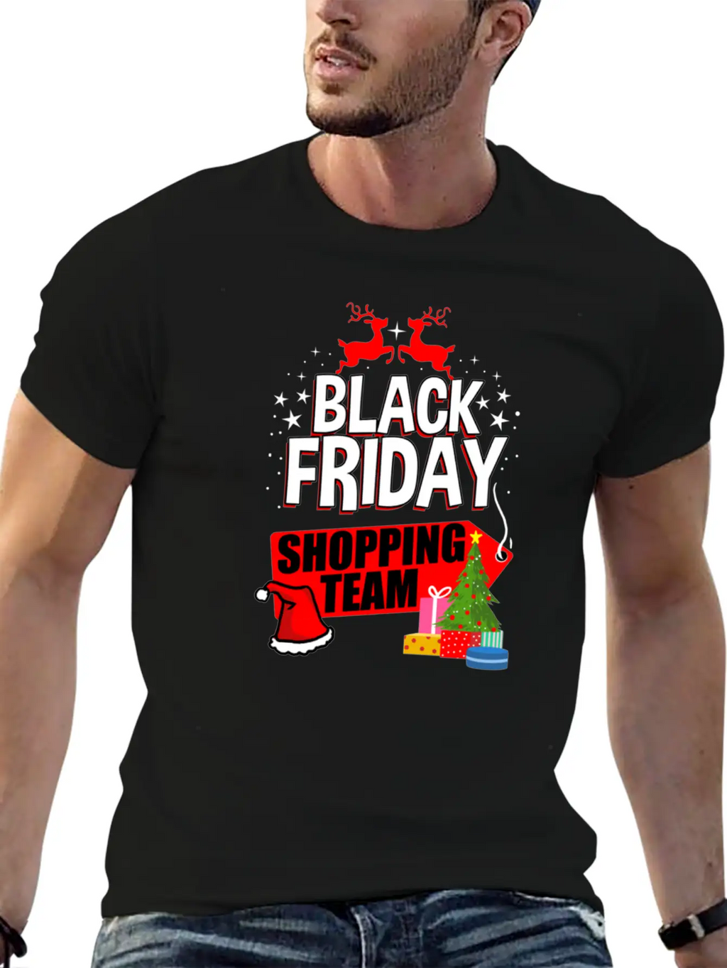Black Friday Shopping Team For Black Friday Basic Graphic T-Shirt – Daily Comfort In Soft Cotton