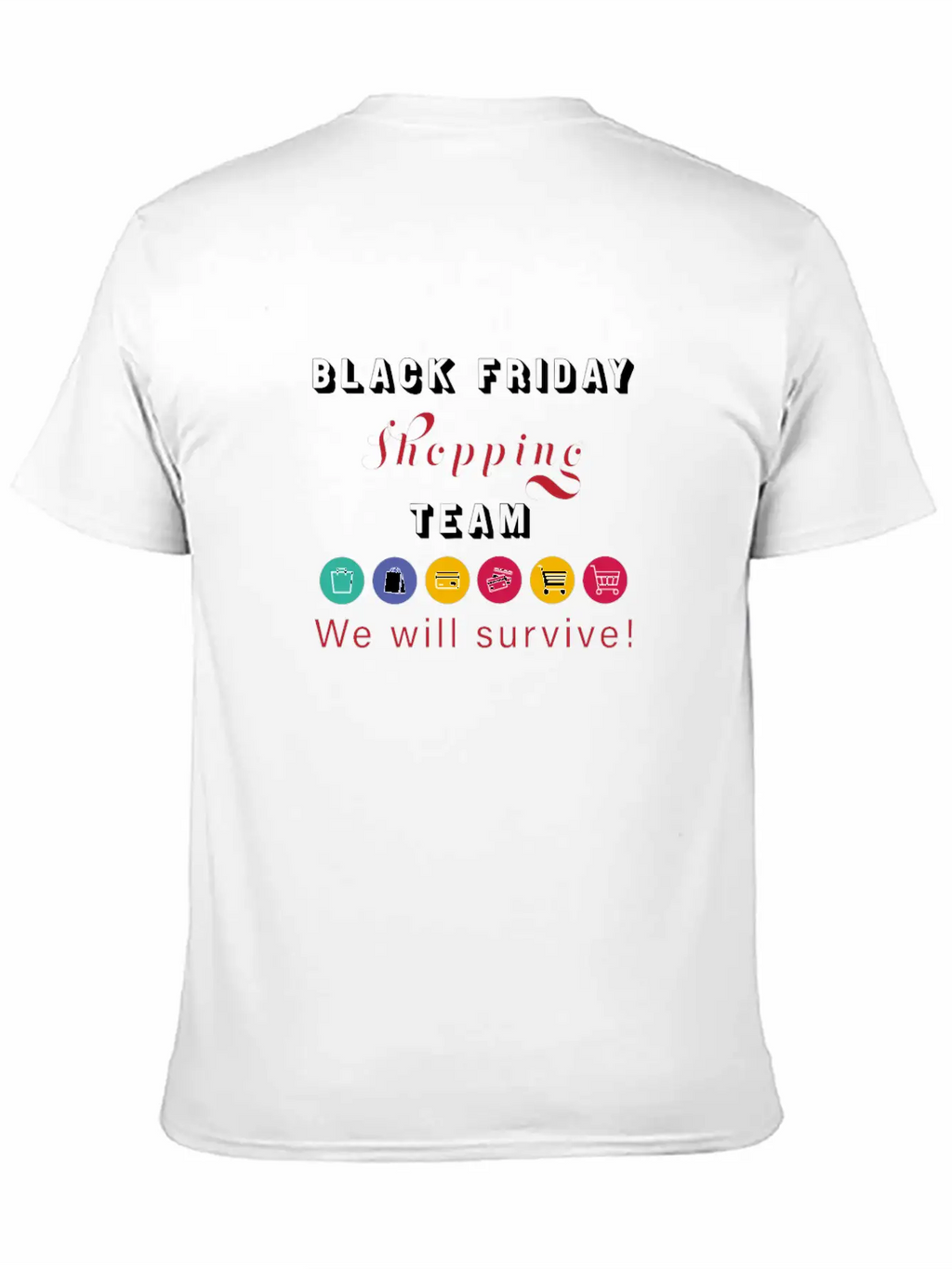 Black Friday Shopping Team Unisex Casual T-Shirt – Clean Design For Daily Comfort