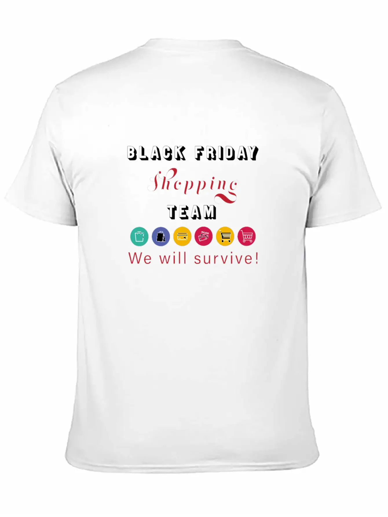 Black Friday Shopping Team Unisex Casual T-Shirt – Clean Design For Daily Comfort