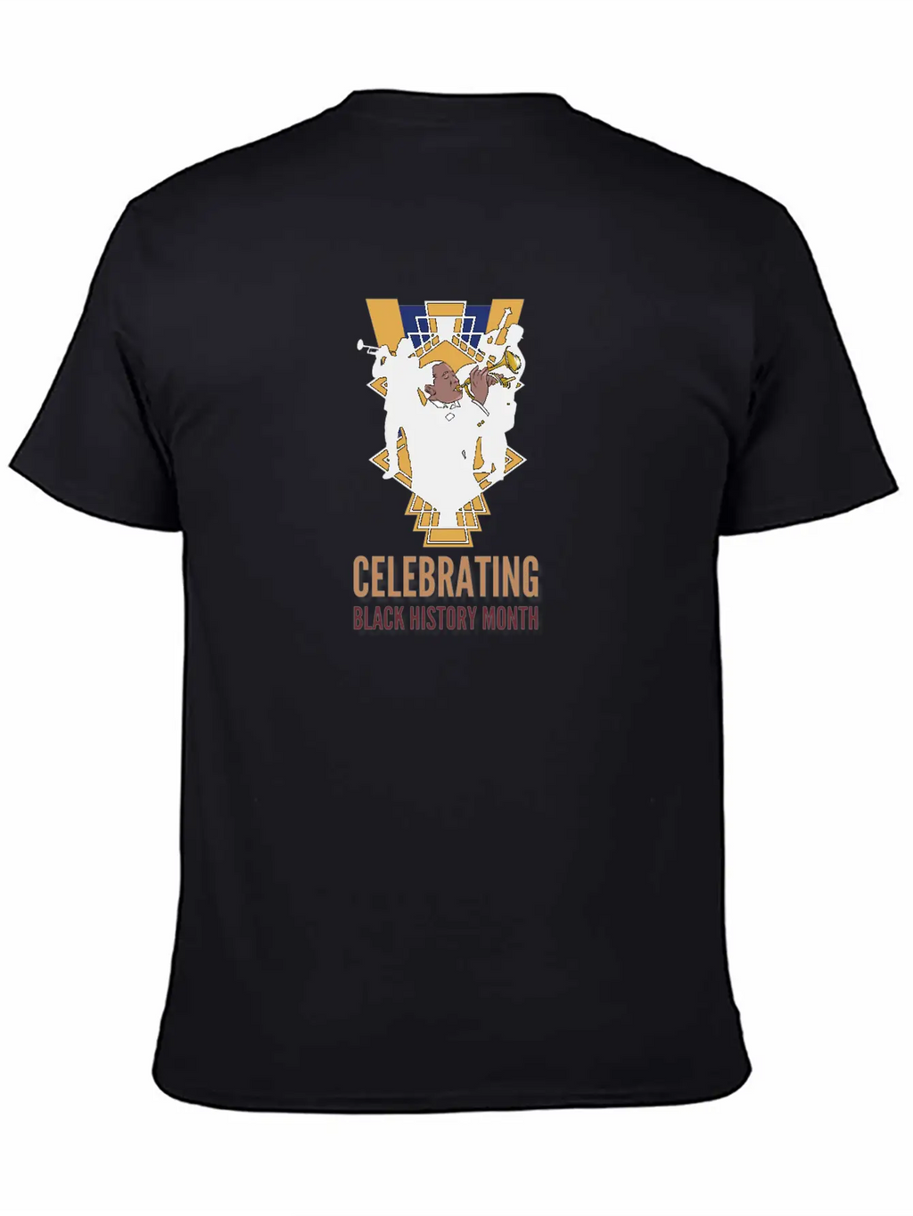 Black History Month Jazz Design Basic Graphic T-Shirt – Daily Comfort In Soft Cotton