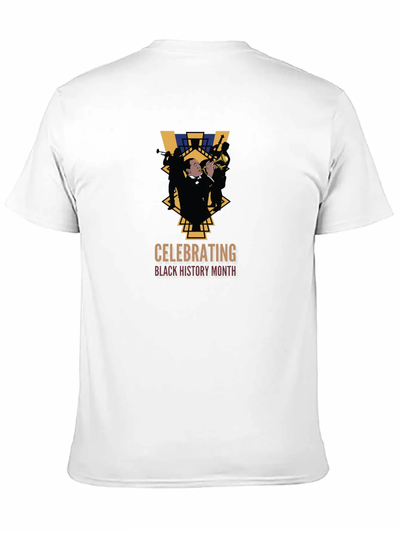 Black History Month Jazz Design Basic Graphic T-Shirt – Daily Comfort In Soft Cotton
