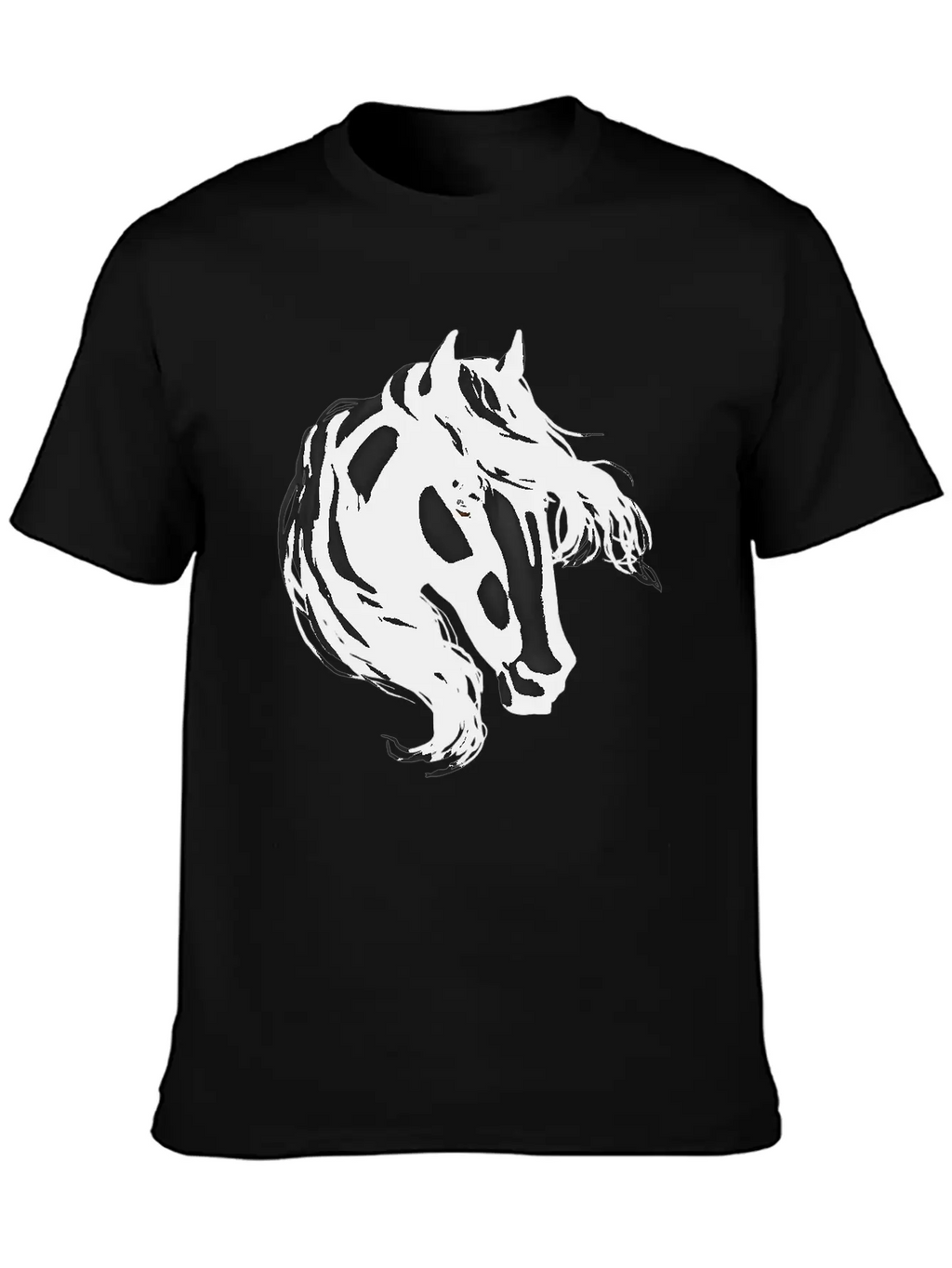 Black Horse Basic Graphic T-Shirt – Daily Comfort In Soft Cotton