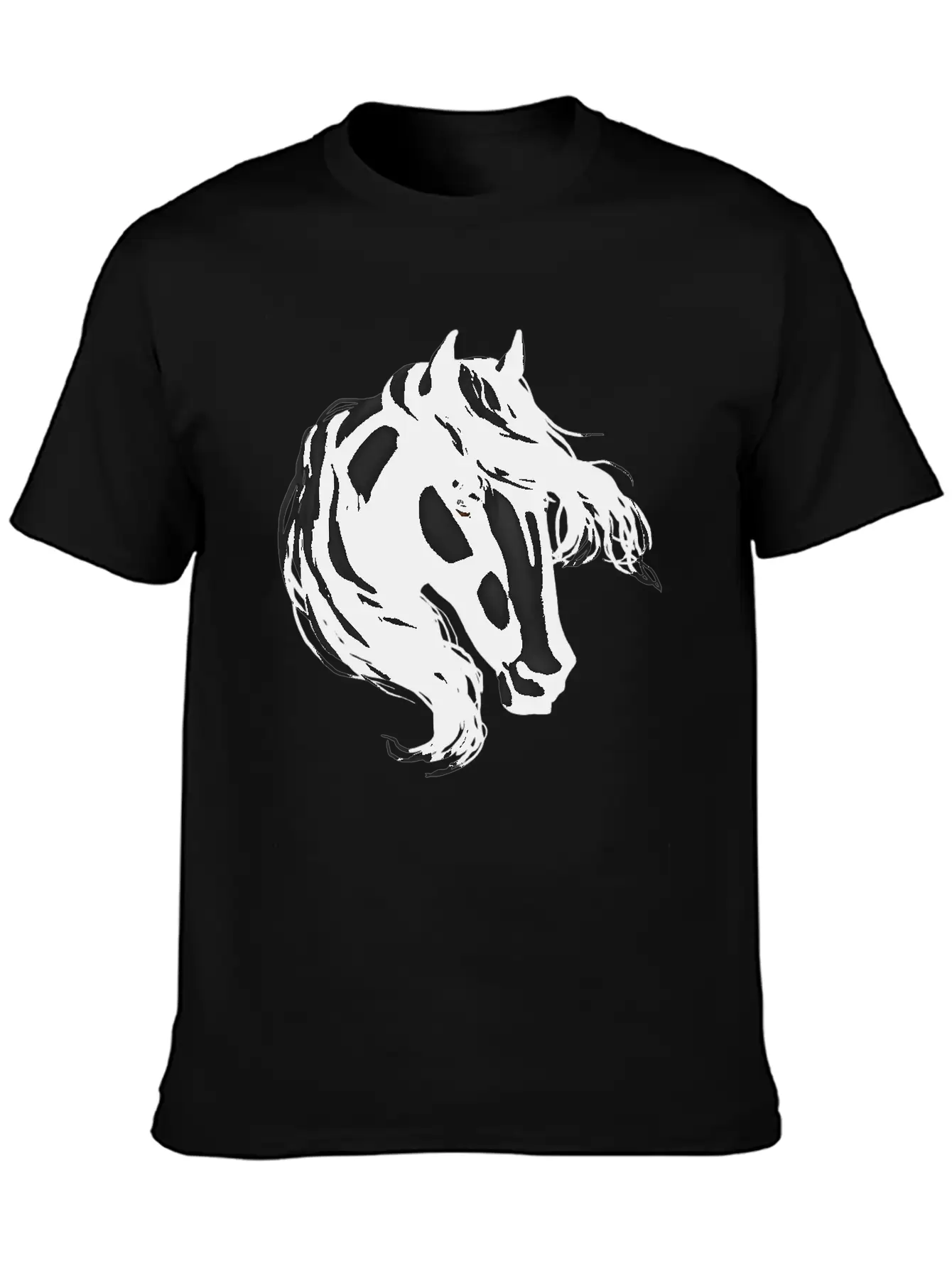 Black Horse Basic Graphic T-Shirt – Daily Comfort In Soft Cotton